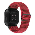 Miniatyrbild 2 av 3: Vävd Nylonarmband Fitbit Versa 4/Sense 2 Röd