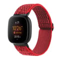 Miniatyrbild 1 av 3: Vävd Nylonarmband Fitbit Versa 4/Sense 2 Röd