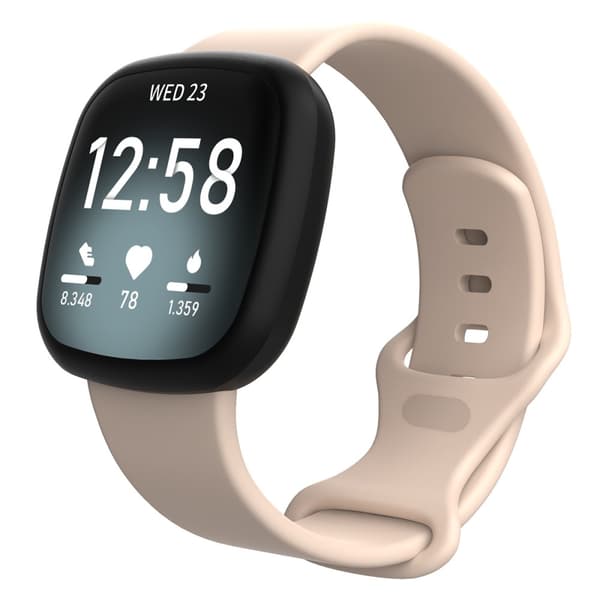 Silikonarmband Fitbit Versa 4/Sense 2 Rosa S