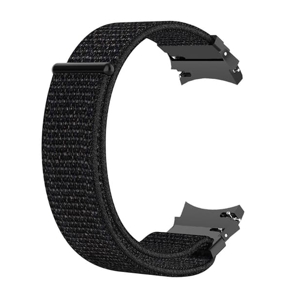 Nylonarmband Samsung Galaxy Watch 5 40/44/Pro 45mm Svart