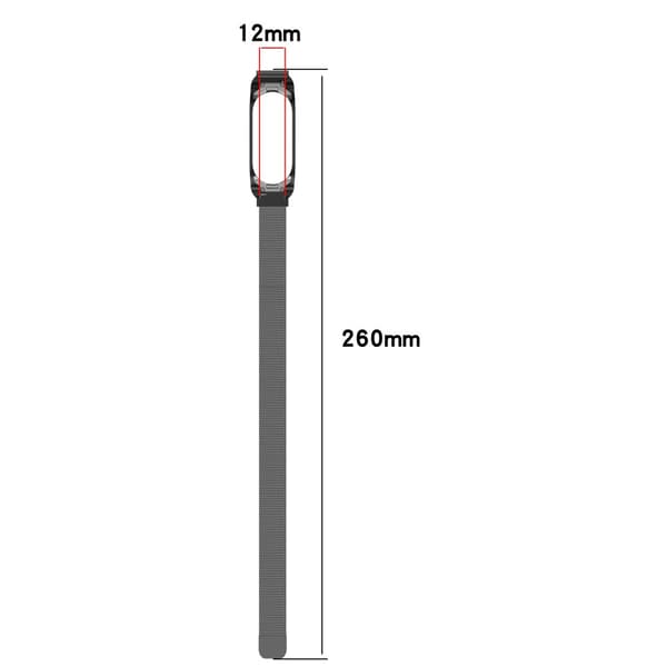 Milanese Loop Armband Xiaomi Mi Band 7 Silver