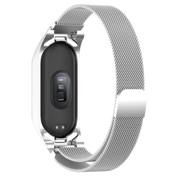 Milanese Loop Armband Xiaomi Mi Band 7 Silver