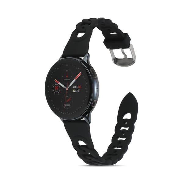 Samsung Galaxy Watch5 40mm/44mm/Watch5 Pro 45mm Silikone Urremme - Sort