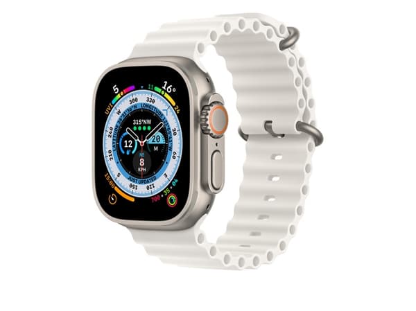 Apple - Förlängning av klockarmband för smart klocka - 49 mm - 130 - 250 mm - vit