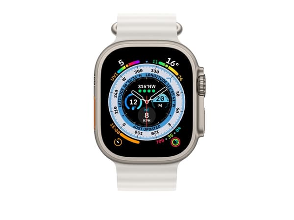 Apple - Förlängning av klockarmband för smart klocka - 49 mm - 130 - 250 mm - vit