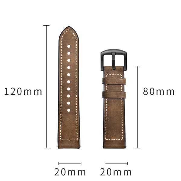 Äkta Läderarmband Samsung Galaxy Watch 5 40mm Brun