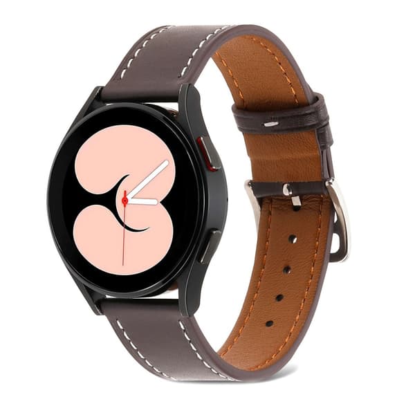 Klassiskt Läderarmband Samsung Galaxy Watch 5 40/44/Pro 45 mm Brun