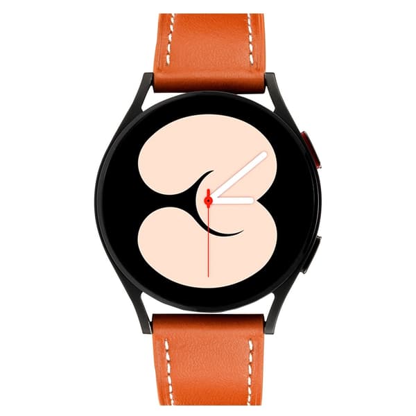 Klassiskt Läderarmband Samsung Galaxy Watch 5 40/44/Pro 45 mm Cognac