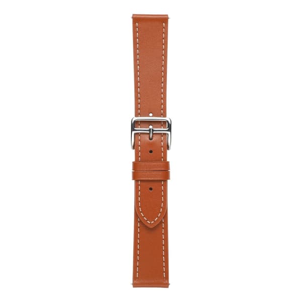 Klassiskt Läderarmband Samsung Galaxy Watch 5 40/44/Pro 45 mm Cognac
