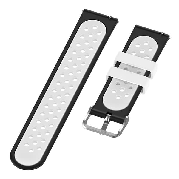 Sportarmband Samsung Galaxy Watch 5 40/44/Pro 45mm Svart/Vit