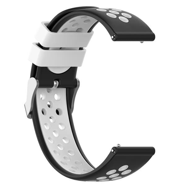 Sportarmband Samsung Galaxy Watch 5 40/44/Pro 45mm Svart/Vit