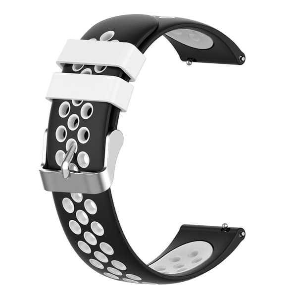 Sportarmband Samsung Galaxy Watch 5 40/44/Pro 45mm Svart/Vit