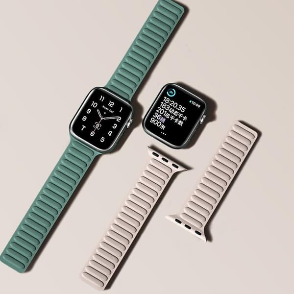 Apple Watch 2/3/4/5/6/SE (38/40/41mm) Armband Magnetic Strap - Röd
