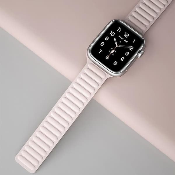 Apple Watch 2/3/4/5/6/SE (38/40/41mm) Armband Magnetic Strap - Röd
