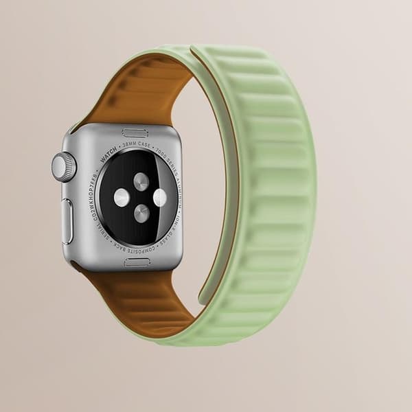 Apple Watch 2/3/4/5/6/SE (38/40/41mm) Armband Magnetic Strap - Röd