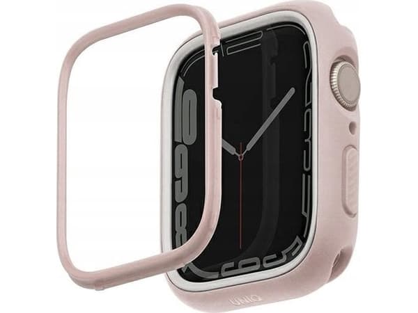 Uniq Apple Watch 4/5/6/7/8/SE skjermramme, rosa, 44/45 mm
