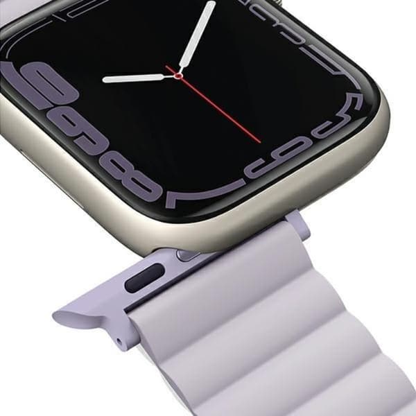 Uniq Apple Watch 4/5/6/7/8/SE/SE2 (38/40/41mm) Armband Reversible Magnetic - Vit