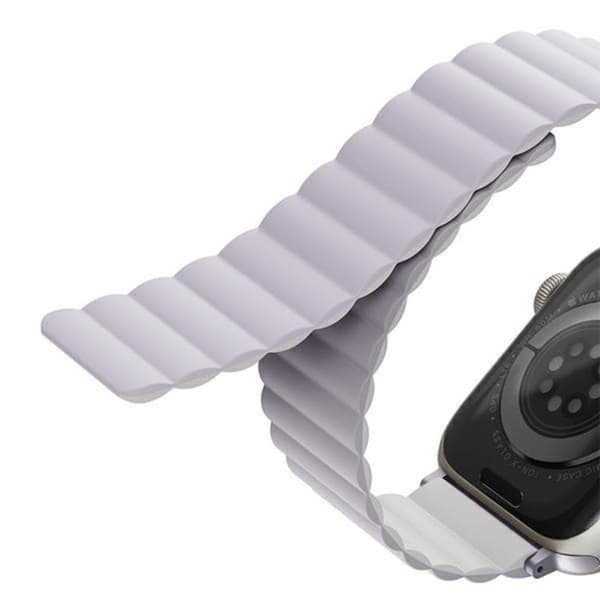 Uniq Apple Watch 4/5/6/7/8/SE/SE2 (38/40/41mm) Armband Reversible Magnetic - Vit