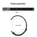 Miniatyrbild 3 av 3: Nylonarmband Samsung Galaxy Watch 5 40/44/Pro 45mm Kamouflage Orange