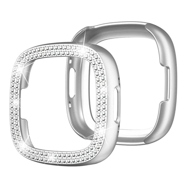 Rhinestone Skal Fitbit Versa 4/Sense 2 Silver