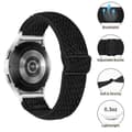 Miniatyrbild 3 av 3: Vävd Nylonarmband Samsung Galaxy Watch 5 40/44/Pro 45mm Svart