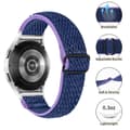 Miniatyrbild 3 av 3: Vävd Nylonarmband Samsung Galaxy Watch 5 40/44/Pro 45mm Lila/Blå