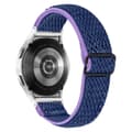 Miniatyrbild 2 av 3: Vävd Nylonarmband Samsung Galaxy Watch 5 40/44/Pro 45mm Lila/Blå