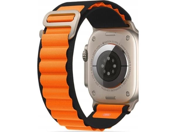 Tech-Protect watch strap Nylon Pro Apple Watch 42/44/45/49mm, black/orange