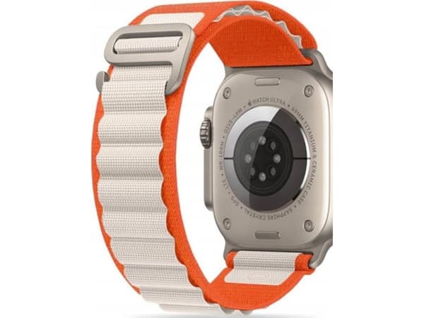 Tech-Protect TECH-PROTECT NYLON PRO APPLE WATCH 4/5/6/7/8/SE/ULTRA (42/44/45/49 MM) ORANGE/MOUSY