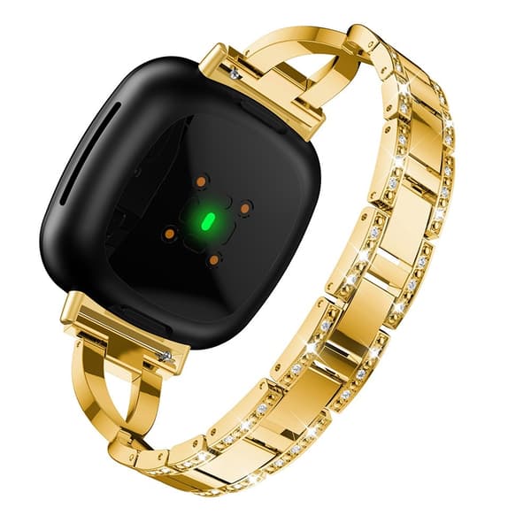 Rhinestone Kristallarmband Fitbit Versa 4/Sense 2 Guld