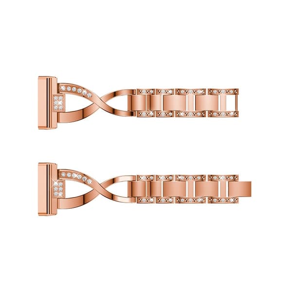Rhinestone Kristallarmband Fitbit Versa 4/Sense 2 Roséguld