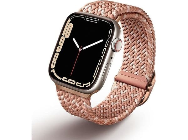 UNIQ Aspen Strap Apple Watch 40/38/41mm Series 1/2/3/4/5/6/7/8/SE/SE2 Braided DE citrus pink