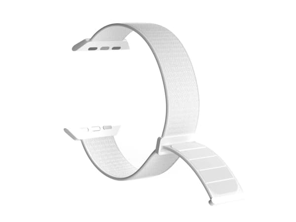 Puro SPORT - Slinga för smart klocka - 130 - 200 mm - vit - för Apple Watch Hermès Series 7, Hermès Series 9, Nike Series 7, Series 10, Series 8, Ser