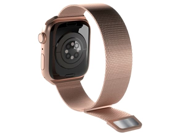 Puro Milanese - Slinga för smart klocka - 130 - 200 mm - rosa - för Apple Watch Hermès Series 7, Hermès Series 9, Nike Series 7, Series 10, Series 8,