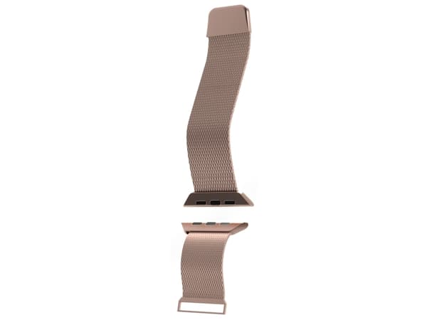 Puro Milanese - Slinga för smart klocka - 130 - 200 mm - rosa - för Apple Watch Hermès Series 7, Hermès Series 9, Nike Series 7, Series 10, Series 8,