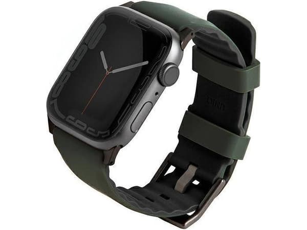 Uniq Magnetiskt/dubbelsidigt armband för Apple Watch 4/5/6/7/SE, Grön, 44/45/49mm
