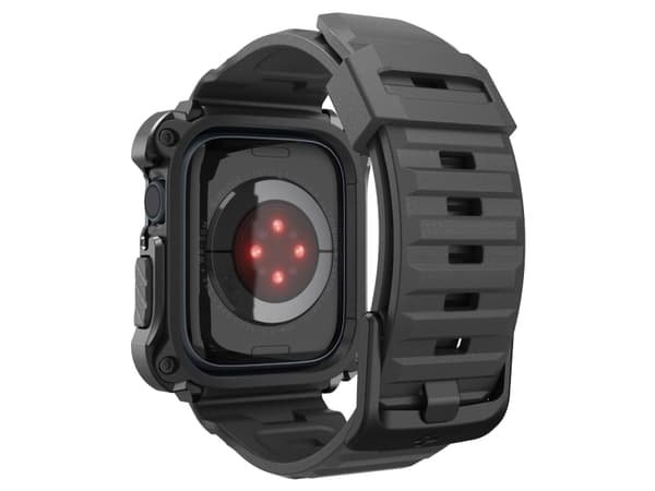 Spigen ACS05237, Ask, Smartwatch, Svart, Apple, Apple Watch Series 8 / 7 (45mm), Rostfritt stål, Termoplastisk polyuretan (TPU)