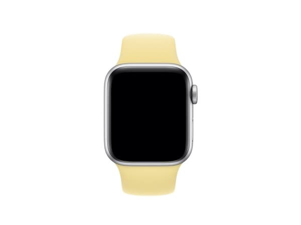 Apple 40mm Sport Band - KlocKräm för smart klocka - storlek S/M och M/L - citronkräm - för Watch Hermès Series 7, Hermès Series 9, Nike Series 7, Ser