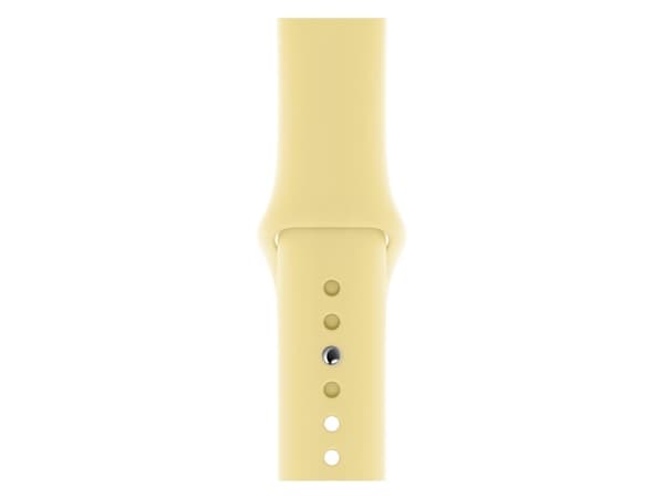 Apple 40mm Sport Band - KlocKräm för smart klocka - storlek S/M och M/L - citronkräm - för Watch Hermès Series 7, Hermès Series 9, Nike Series 7, Ser