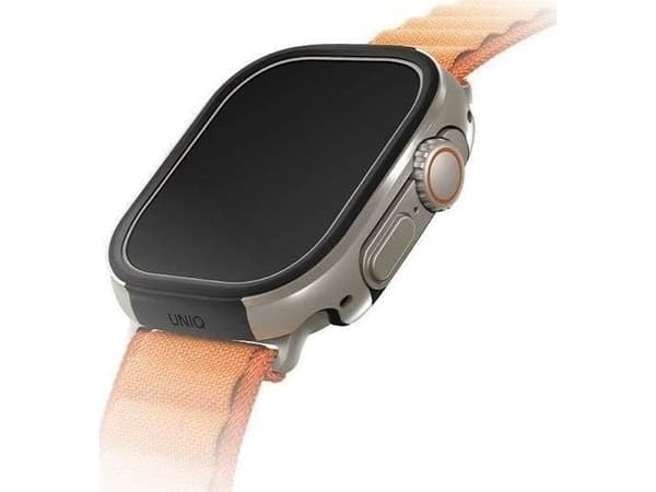 UNIQ etui Valencia Apple Watch Ultra/ Ultra 2 49mm srebrny/titanium silver