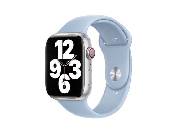 Apple - Band för smart klocka - 45 mm - 140 - 210 mm - himmelsblå