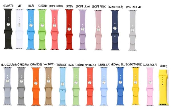Apple Watch 38/40/41mm -  NORTH EDGE Stilrena Silikonarmband