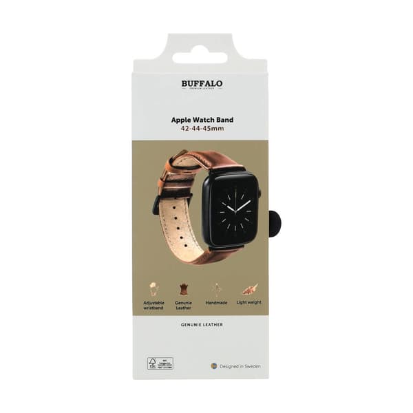 Buffalo Klokkearmbånd Brun Apple Watch 42/44/45mm