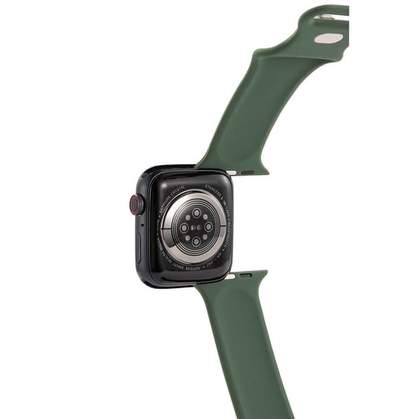 Gear Watcharmbånd Silikone Apple Watch 42/44/45mm Olivengrøn