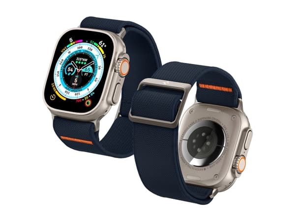 Spigen AMP05984, Klokkereim, Apple, Apple Watch Ultra (49mm) Apple Watch Series 8 / 7 (45mm) Apple Watch Series SE / 6 / 5 / 4 (44mm)..., Stoff, Nylo