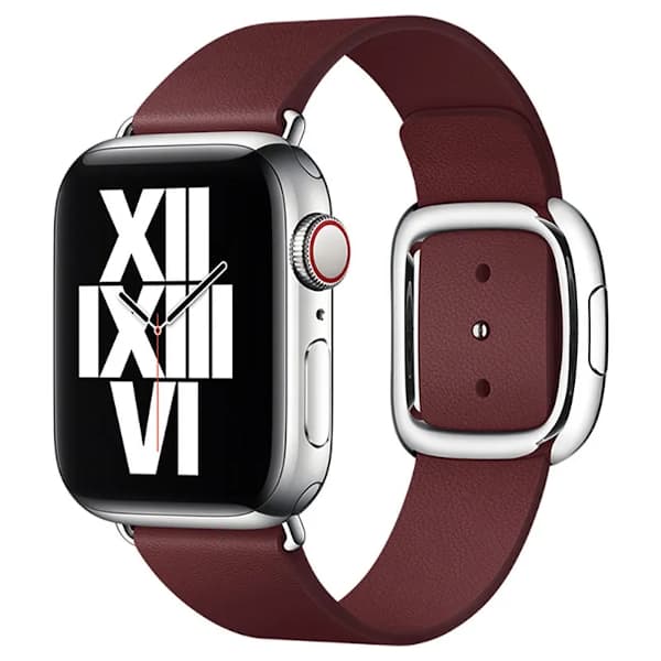 Apple Watch 40mm Original Armband Modern Buckle M - Granatröd
