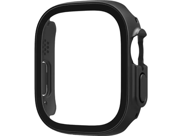 Spigen Thin Fit 360, Ask, Smartwatch, Svart, Apple, Apple Watch Ultra, Polykarbonat, Härdat glas