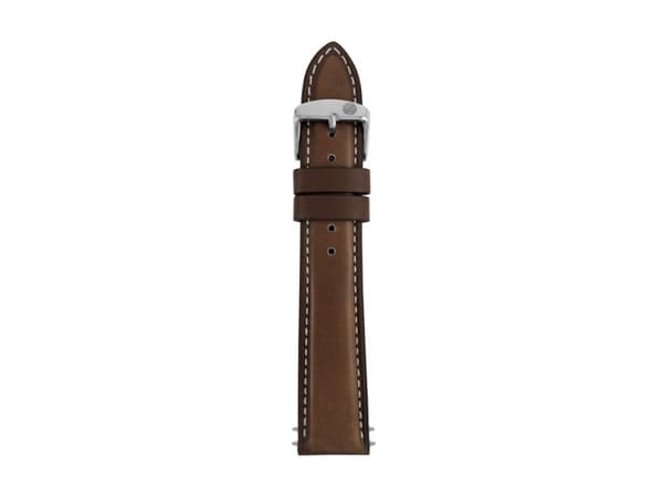 Jern Annie Skinnbelte Zeppelin mørkebrun 20 mm