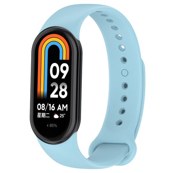 Silikonarmband Xiaomi Smart Band 8 Ljusblå