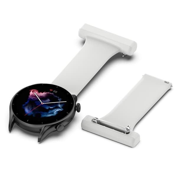 Samsung Galaxy Watch 46mm/45 mm Rem Sjuksköterskeklocka Ljusgrå